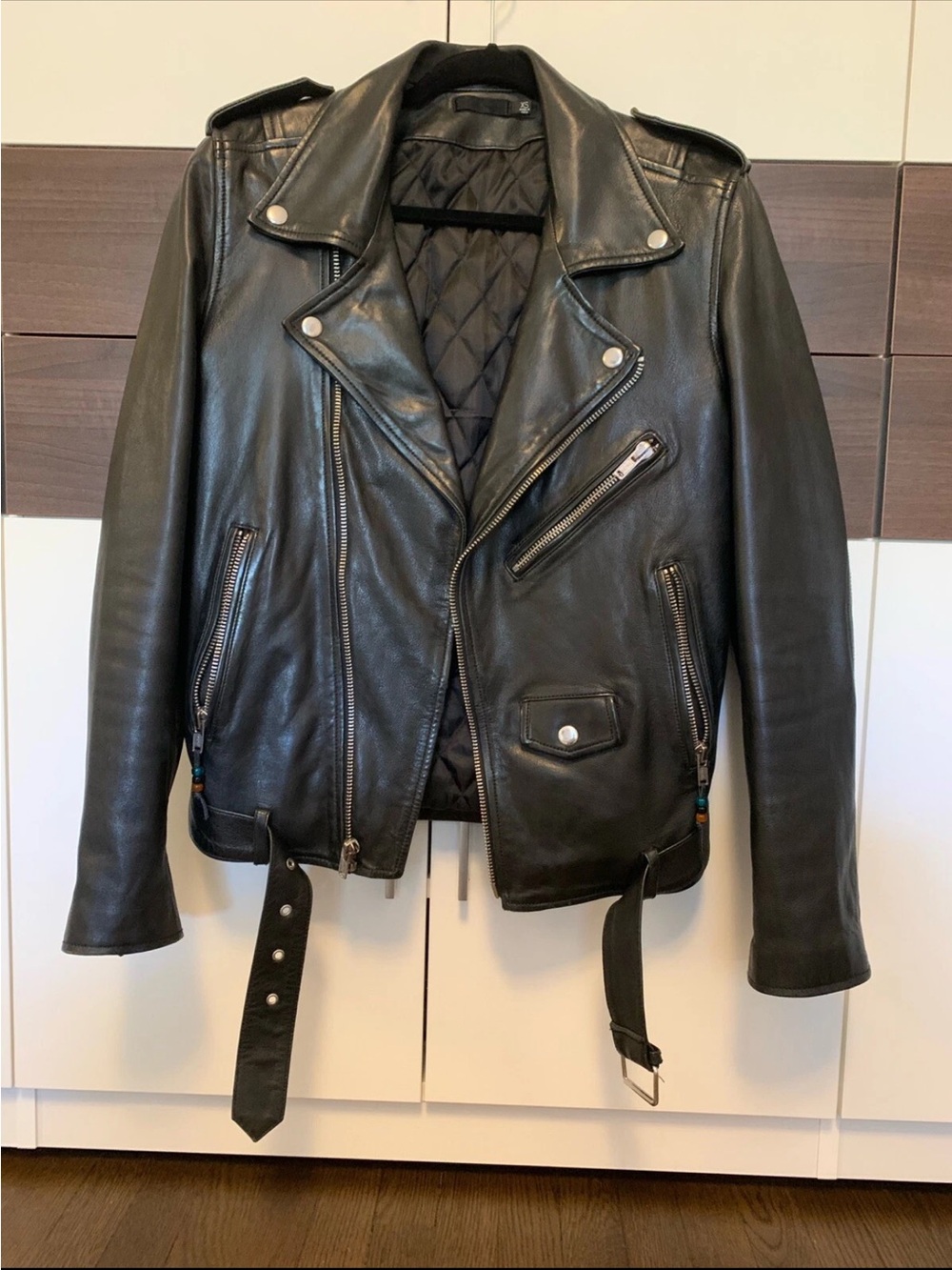 BLK DNM Leather Biker Jacket - Classic Men’s Moto Coat